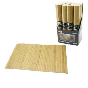 İBİCO İ21-072 ( DİKDÖRTGEN & BAMBU ) ( KALIN ÇUBUK ) KAYDIRMAZ BANYO PASPASI ( 70X45CM )*12X4