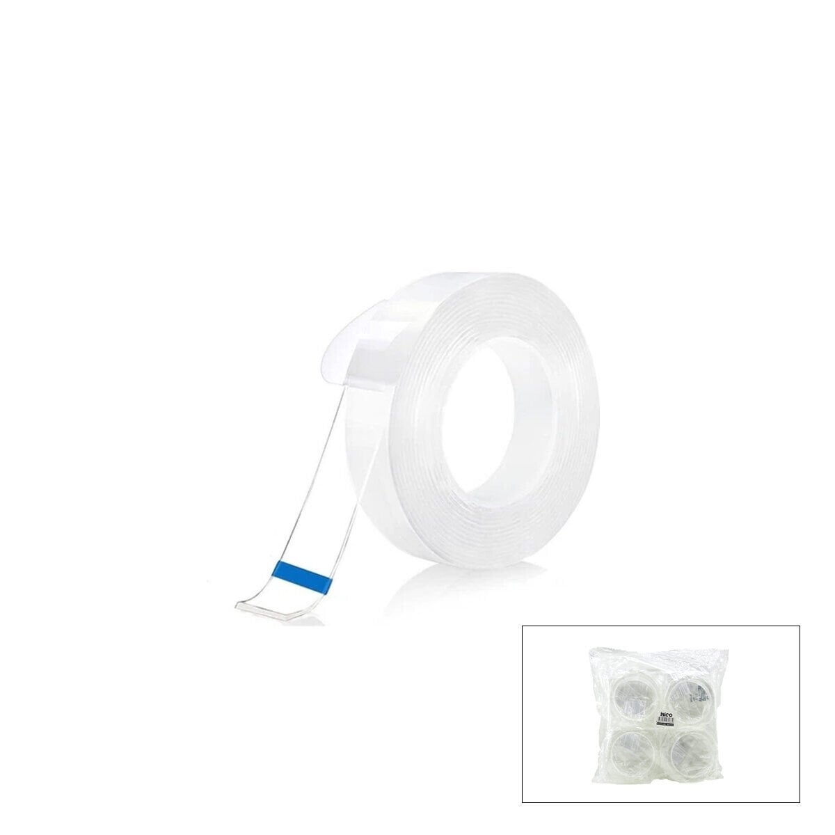 İBİCO İ13-086 ( 2CMX2MT ) ( NANO BANT ) ŞEFFAF ÇİFT TARAFLI*12X20