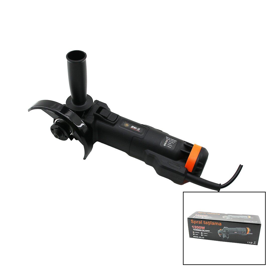 BN-5 BLL-02--BN-245 SPRAL TAŞLAMA ( 1200W ) (SİYAH & TURUNCU) ( 11000/min & 125mm )*10