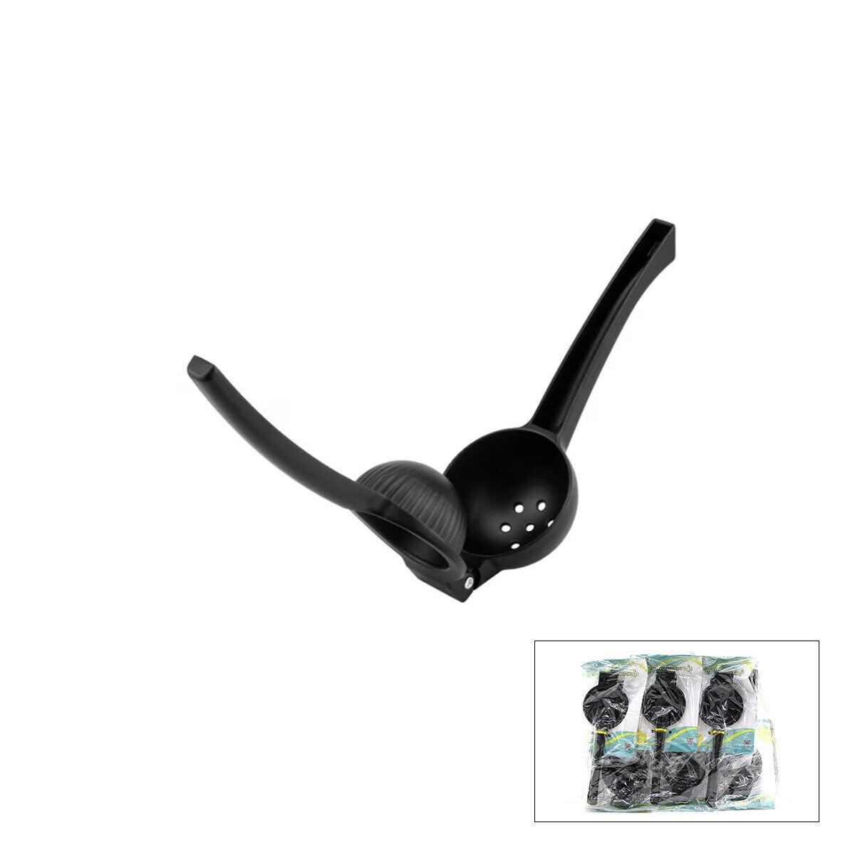 İBİCO İ22-354 ( EKO & SİYAH ) ( KOLLU PRES MODELİ ) ( ÇELİK METAL ) LİMON & MEYVE SIKACAK ( ÇAP: 7CM ) (DERİNLİK: 3.5CM) (SAPLI : 21.5CM)*12X12