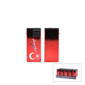 SİLVİO MONETTİ SM-222P ( C ) ( TÜRKİYE ) ( RÜZGAR )  PÜRMÜZ ÇAKMAK*25X20