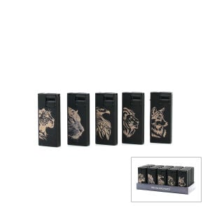 SİLVİO MONETTİ SM-222P ( F ) ( MİX HAYVAN DESEN ) ( RÜZGAR ) PÜRMÜZ ÇAKMAK*25X20