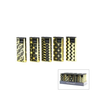 SİLVİO MONETTİ SM-222P ( H ) ( ZİGZAG DESEN ) ( RÜZGAR ) PÜRMÜZ ÇAKMAK*25X20