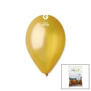 GEMAR GM-110-#39 ( METALİK & GOLD ) BALON ( 11'' & 28CM ) ( 100PCS )*1X50