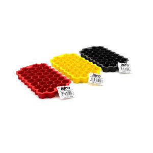 İBİCO K22-016 ( 38 BÖLMELİ ) MİNİ & PETEK PLASTİK & SİLİKON BUZLUK RENKLİ*24=K
