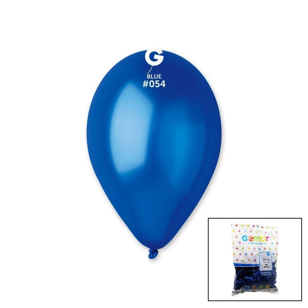 GEMAR GM-110-36-54 ( METALİK & MAVİ ) BALON ( 11'' & 28CM & 100PCS )*1X50