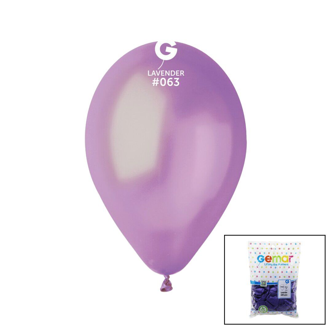 GEMAR GM-110-63 ( LAVENDER ) ( METALİK & LİLA ) BALON ( 11'' & 28CM ) ( 100PCS )*1X50