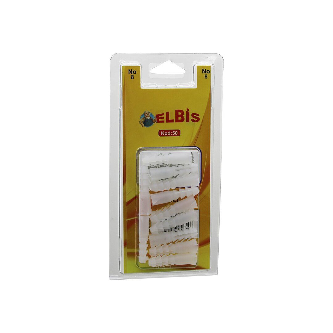 ELBİS-50 ( NO-8 ) DÜBEL BEYAZ*12X24