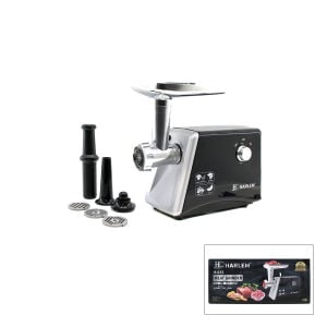 HARLEM GURME H-020-022 ( SİYAH ) ELEKTRİKLİ ET KIYMA MAKİNESİ (2200W) (SALÇA & PÜRE & SOSİS DOLDURMA & GALETE UNU & İÇLİ KÖFTE)*4