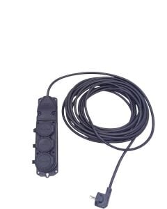 VEETRİN S-31510-3 ( 3LÜ ) ( 10MT ) ( KAUÇUK PRİZ ) ( UZATMA KABLOSU ) ( 3X1.5 CCA KABLO ) ( ŞEFFAF PENCERELİ BEZ ÇANTA ) ( KAUCUK )*10