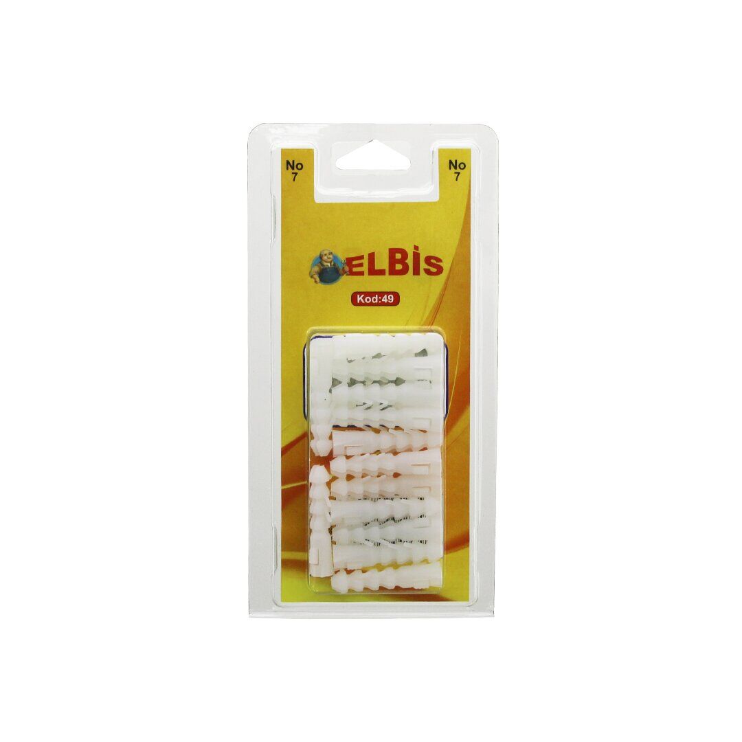 ELBİS-49 ( NO-7 ) DÜBEL BEYAZ ( 30PCS )*12X24