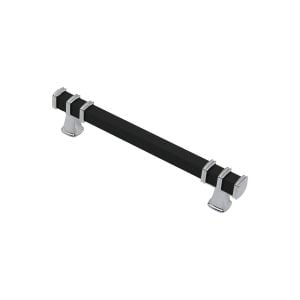 İBİCO-964 ( 12.8CM ) ( YÜZÜK KROM & KULP SİYAH ) ( KARE ) ÇEKMECE KULP*10X5