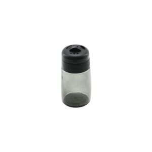 QLUX C-00366 SİYAH İNCİ ( SİYAH ŞEFFAF CAM ) TUZLUK & BAHARATLIK ( 100CC ) ( PLASTİK KAPAK= 3 SİTİL DÖKÜM )*30=K