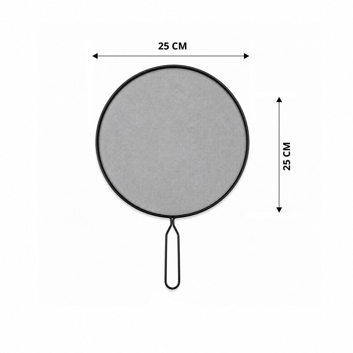 İBİCO İ22-421 ( SİYAH ) ( SAPLI ) ( 25CM ) TEL YAĞ SIÇRATMAZ ( METAL ÇERÇEVE & SAP ) ( SAP=14CM )*12X12