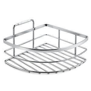 İBİCO K13-098 ( LAMALI ) ( TEK KATLI & ÜÇGEN ) ( KROM ) ( METAL ) BANYO KÖŞELİK & DUŞKABİN RAF*60