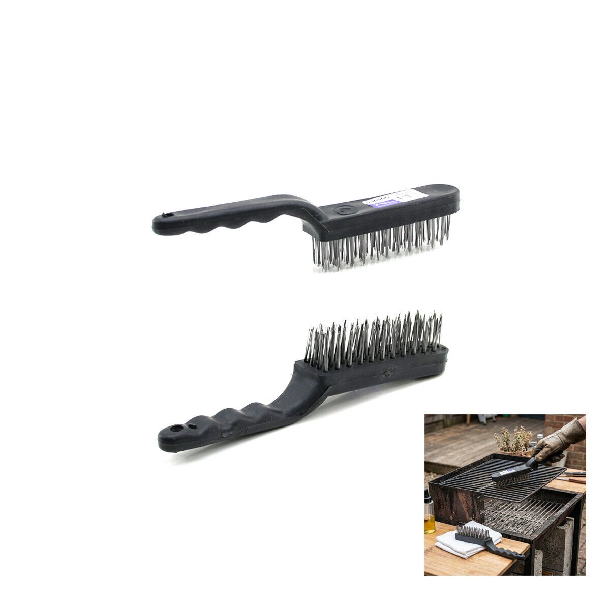 GÜNSAN ( -008 040 ) ( NO-4 ) ( PLASTİK SAPLI ) ( TEL ) METAL FIRÇA*12X10