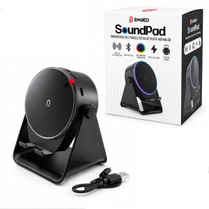 ENKADO EKD-S10 SOUNDPAD ( 5IN1 & 5W & 2000mAh) ( TEMAS İLE SES YÜKSELTME & TELEFON STAND & USB-C ŞARJ ) ( SİYAH ) İNDİKSİYON SES YÜKSELTİCİ BLUETOOTH HOPARLÖR ( SPEAKER )*20
