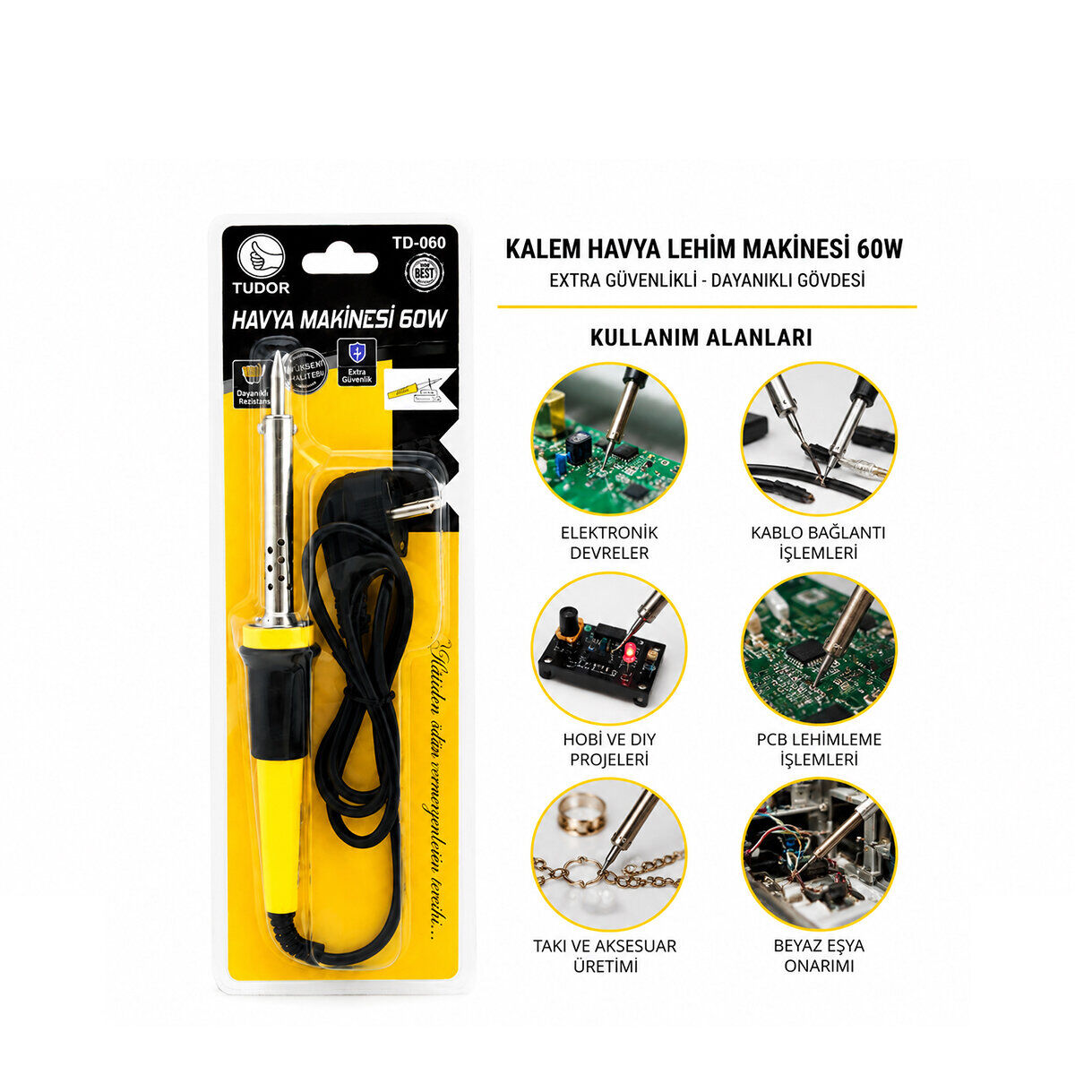 TUDOR TD-060 ( 60W ) KALEM HAVYA ( LEHİM ) ( 220V)*120
