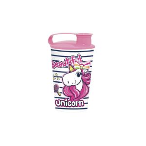 340 CC DESENLI KAPAKLI BARDAK-UNİCORN *36