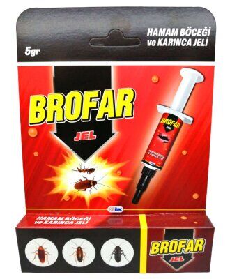BROFAR  ( JEL ) ŞIRINGA MODELİ  ( HAMAMBÖCEĞİ & KARINCA ) 5GR.*12X8