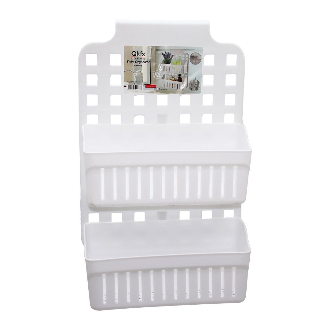 QLUX L-00778 TWİN 2 SEPETLİ ASKILI KADEMELİ ORGANİZER*16=K