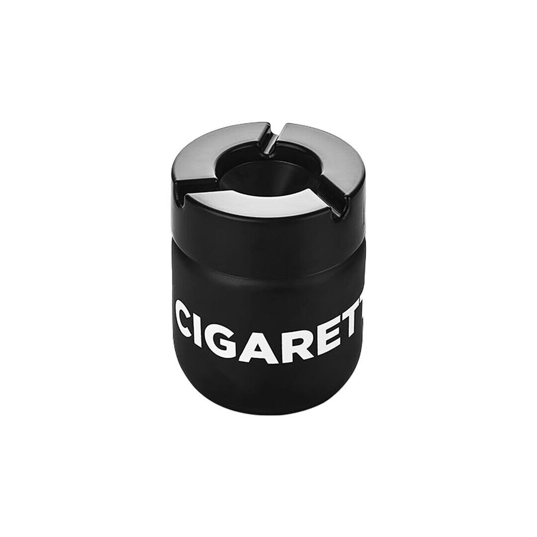 QLUX C-00513 CIGARETTE ( SİYAH ) CAM KÜLLÜK ( 425CC )*24X1