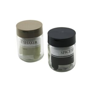 QLUX C-00163 DAPHNE ( ŞEFFAF CAM ) TUZLUK & BAHARATLIK ( 245CC ) ( 1/2 AÇILIR 2-PLASTİK KAPAK= 2 STİL DÖKÜM )*20=K