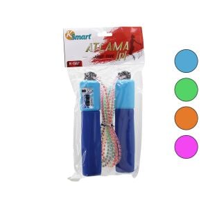 KSMART K-1567 ( SAYAÇLI ) ATLAMA İPİ ( SÜNGERLİ RENKLİ PLASTİK TUTACAK ) ( ŞEFFAF RENKLİ SİLİKON İP )*200