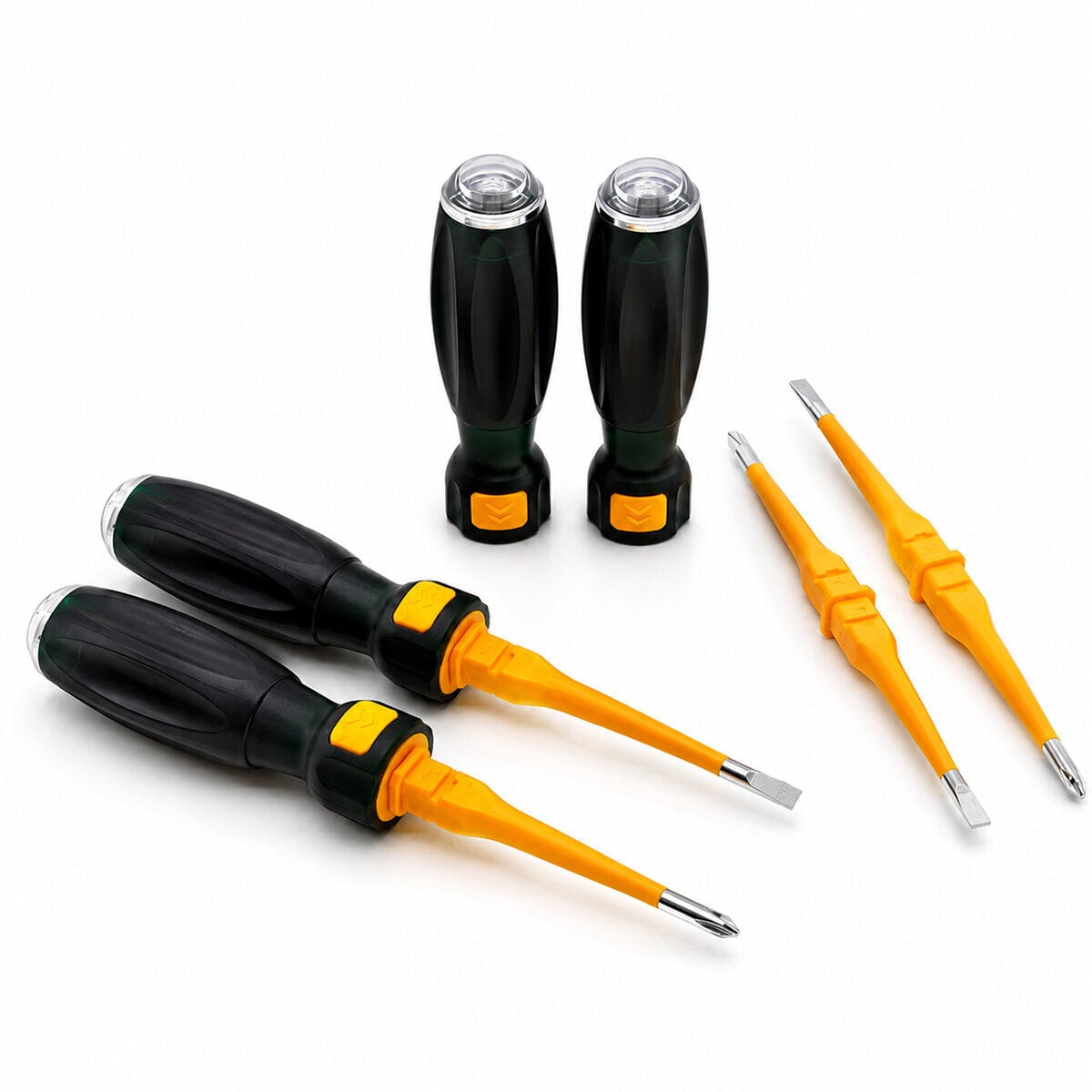 ELTAŞ LRD-160 ( TAK ÇIKAR ) ( 2İN1 DÜZ & YILDIZ UÇ ) ( ERGONOMİK SAP ) KONTROL KALEMİ & TORNAVİDA ( KORUMALI )*18X20