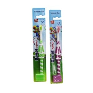 BANAT-511704 PİKOLO ( ÇOCUK ) ( YUMUŞAK & SOFT ) DİŞ FIRÇASI ( PALYAÇO FİGÜRLÜ )*12X12