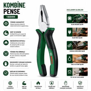 BOSCH-1 600 A03 2VB ( 528 ) ( 7'' & 180MM ) PENSE ( LÜX ERGONOMİK SAPLI ) ( 60 ± KESME SERTLİK )*6X1