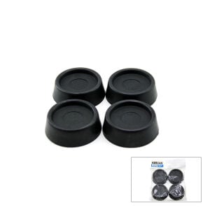 KERVAN ( 4PCS ) ( KÜÇÜK ) ( SİYAH ) ÇAMAŞIR MAKİNE TİTREŞİM ÖNLEYİCİ AYAK*140
