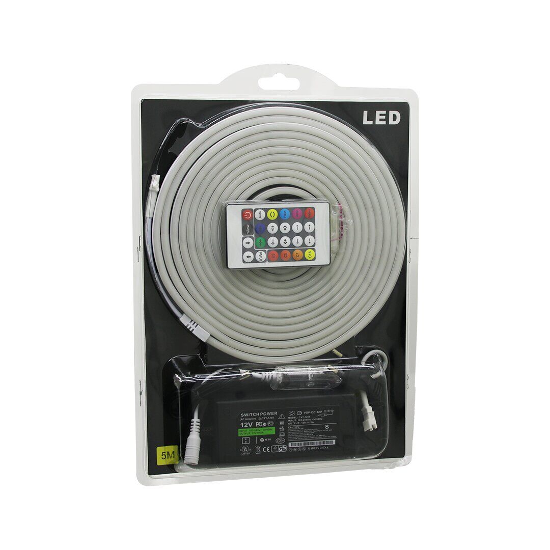 NEON LED CXY-1205 SDR-LED-105 ( 5MT ) ( KUMANDALI & ADAPTÖRLÜ ) ( NEON ) ŞERİT LED ( 12V )*25