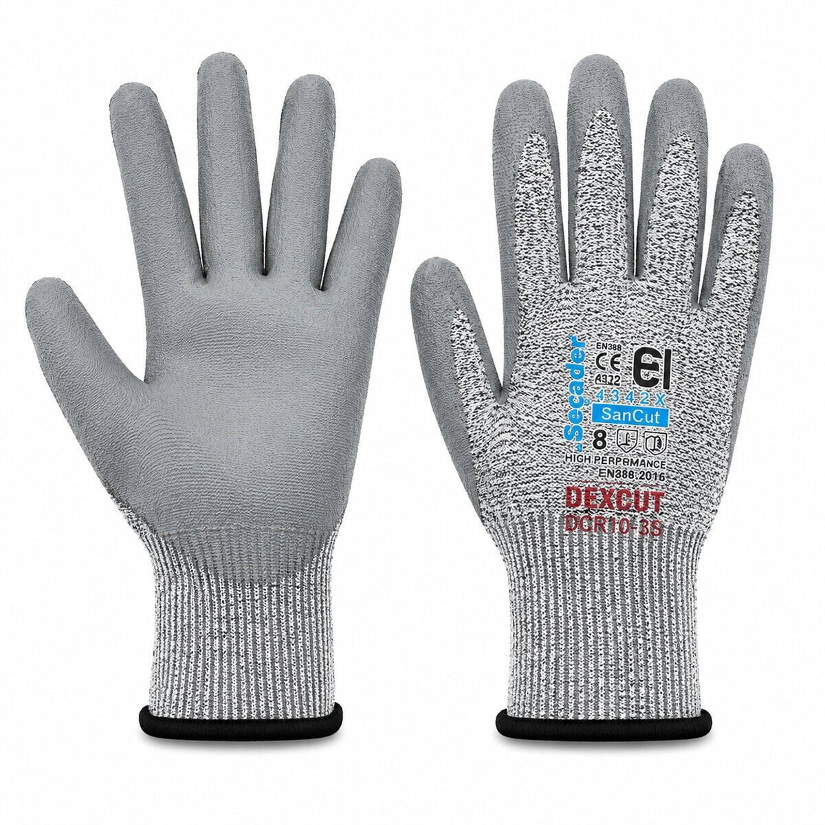 EGEBANT G-131744 ( ZEBRA ) ( NO 8 ) ( SMALL ) ( KESİLME DİRENÇLİ ) NİTRİL İŞÇİ ELDİVEN ( BANDI )*10X6