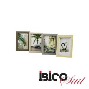 İBİCO İ12-016 ( 4''X6'' & 10X15CM ) ( İNCE & TEK RENK ÇERÇEVE ) AHŞAP RESİM ÇERÇEVESİ *36=K