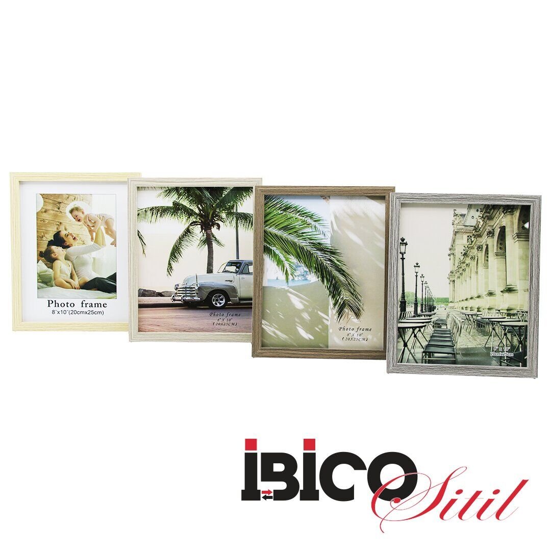 İBİCO İ12-019 ( 8''X10'' & 20X25CM ) ( İNCE & TEK RENK ÇERÇEVE ) AHŞAP RESİM ÇERÇEVESİ *36=K