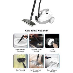 SİNBO SSC-6428 (5 BAR & 15 BAŞLIKLI) ( 2000W & 2000ML KAPASİTE ) PROFESYONEL BUHARLI TEMİZLEYİCİ*1