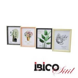 İBİCO İ12-022 ( 6''X8'' & 15X20CM ) ( İNCE & ÇİFT RENK ÇERVEVE ) AHŞAP RESİM ÇERÇEVESİ *36=K