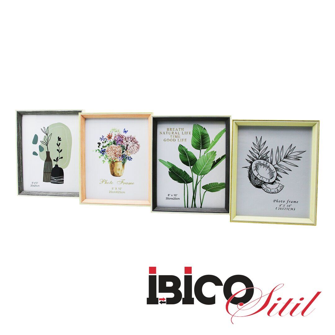 İBİCO İ12-023 ( 8''X10 '' & 20X25CM ) ( İNCE & ÇİFT RENK ÇERÇEVE ) AHŞAP RESİM ÇERÇEVESİ *36=K
