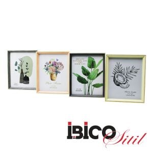 İBİCO İ12-023 ( 8''X10 '' & 20X25CM ) ( İNCE & ÇİFT RENK ÇERÇEVE ) AHŞAP RESİM ÇERÇEVESİ *36=K