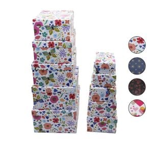 İBİCO İ12-099 ( 10PCS ) ( D.DÖRTGEN ) ( MİX DESEN ) KARTON HEDİYE KUTUSU ( 34X26--------16.8X10.8 )*4=K