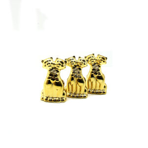 İBİCO İ12-144 ( ÇİFT KEDİ & ORTA ) ( GOLD & SERAMİK ) BİBLO & DEKORATİF SÜS EŞYASI*12X12