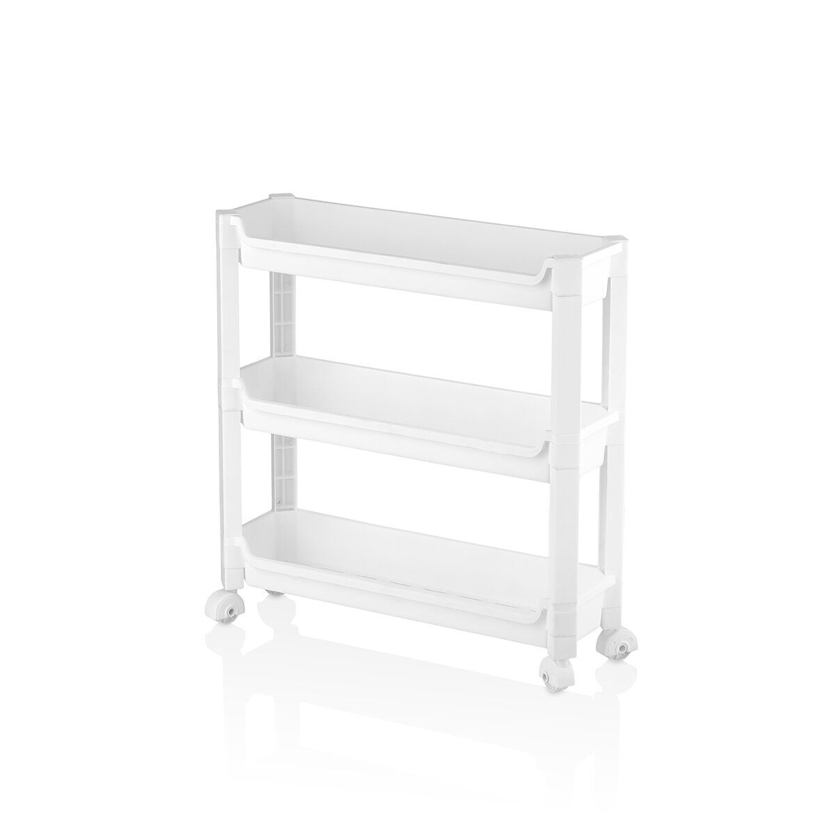 URVE UR-3586 RAFTY ( 3 KATLI ) ( TEKERLEKLİ ) SEPET ORGANİZER DÜZENLEYİCİ  ( RAF ÜNİTESİ ) ( 465X145X480MM )*12