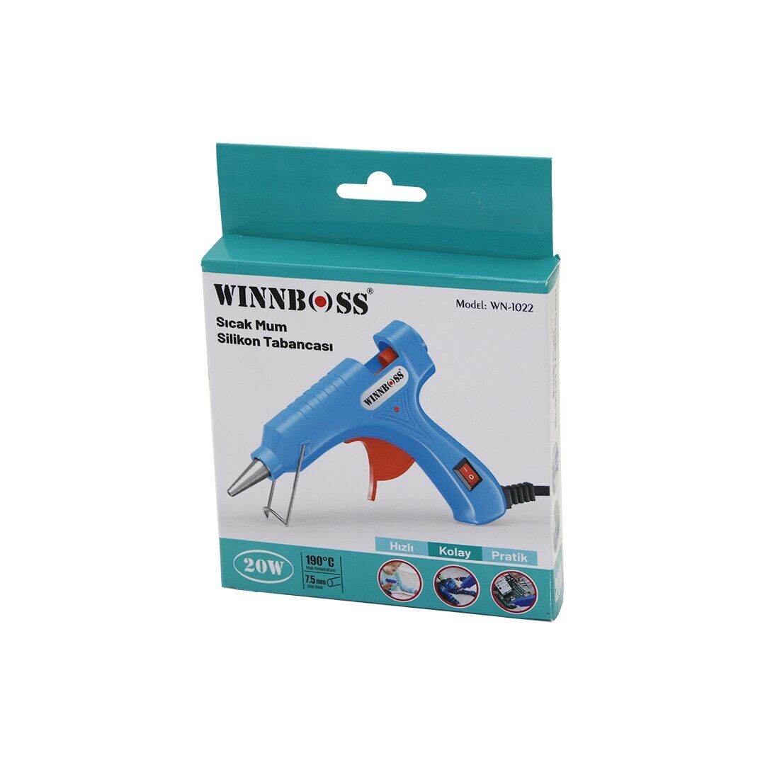WINNBOSS WN-1022 ( 20W ) ( ANAHTARLI ) ( SICAK ) MUM SİLİKON TABANCASI*1
