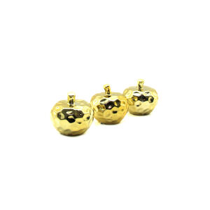 İBİCO İ12-146 ( ELMA & ORTA ) ( GOLD & SERAMİK ) BİBLO & DEKORATİF SÜS EŞYASI*12X16