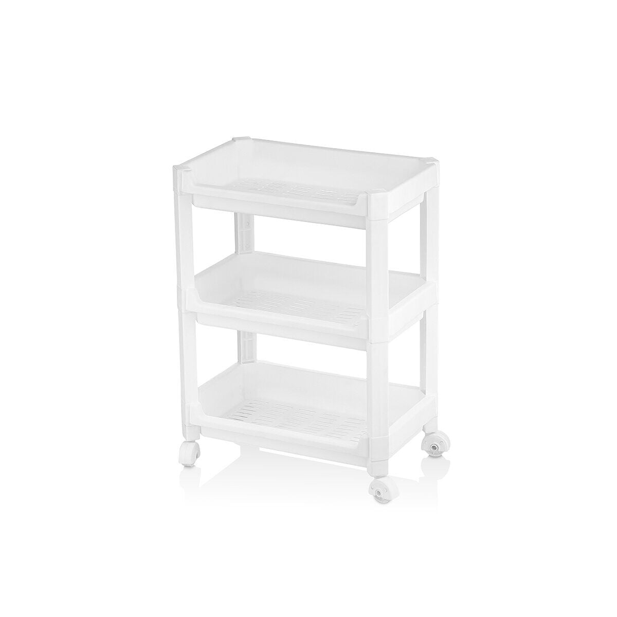 URVE UR-3598 RAFTY GENİŞ ( 3 KATLI ) ( TEKERLEKLİ ) SEPET ORGANİZER DÜZENLEYİCİ ( RAF ÜNİTESİ ) ( 352X220X480MM )*12