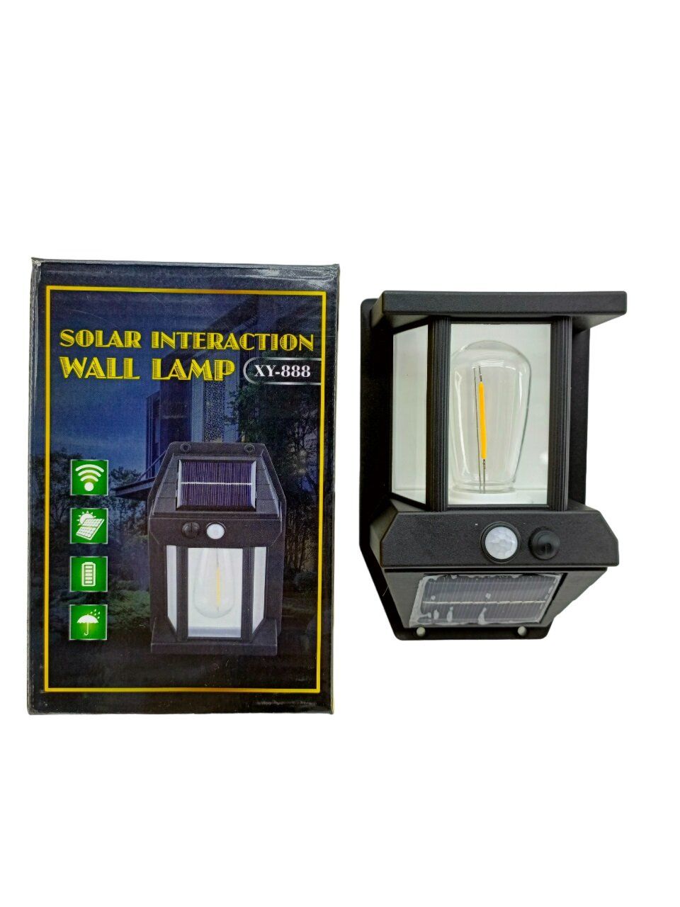 SOLAR INTERACTION WALL LAMP TK-888 SDR-888 ( TEK LAMBA )( SOLAR & SENSÖRLÜ ) APLİK DUVAR LAMBASI ( DIŞ MEKAN ) ( 5.5V & 1W & 1800mAh )*100
