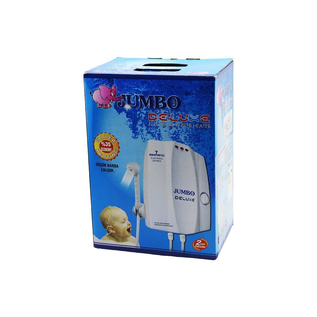 DELUXE ( BEYAZ ) ( ELEKTRİKLİ ) ŞOFBEN  ( 7 EMNİYETLİ ) ( SU ISITMADA %35 TASARRUF ) ( 8000W )*6