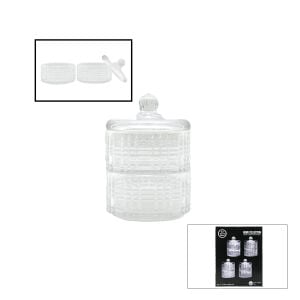 HOME COLLECTION SUG1009B CHESTER ( 2 KATLI ) CAM KAPAKLI ŞEKERLİK & LOKUMLUK*12=K