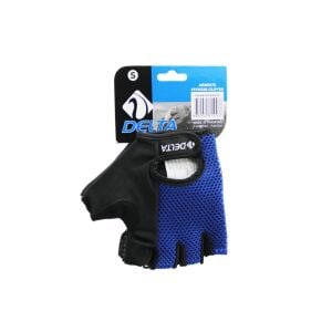 YUKON DELTA ARMOUR FITNESS GLOVES ( S SMALL ) ( PARMAKSIZ & FİLELİ ) SPORCU ELDİVENİ ( MAVİ /SİYAH )*50